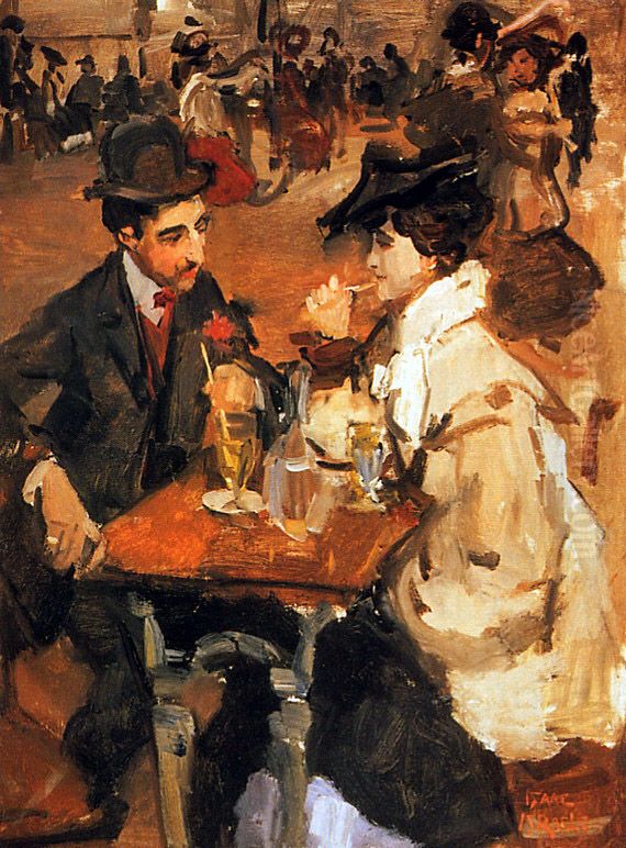 Moulin de la Galette Oil Painting by Isaac Lazarus Israels