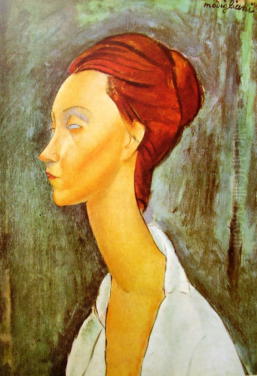 Portrait of Lunia Czechowska Oil Painting by Amedeo Modigliani