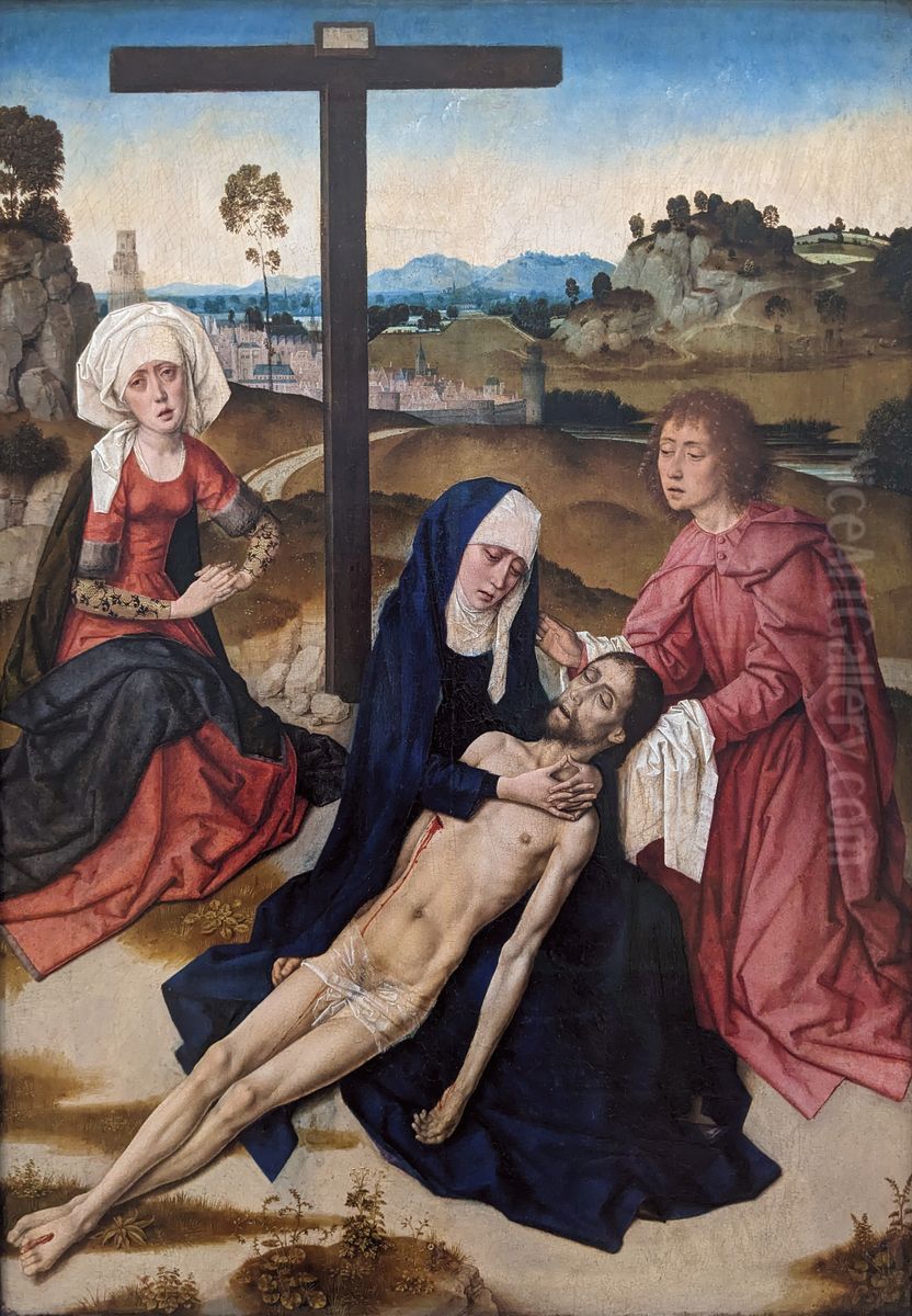 The Lamentation over the dead Christ Oil Painting by Dieric Bouts