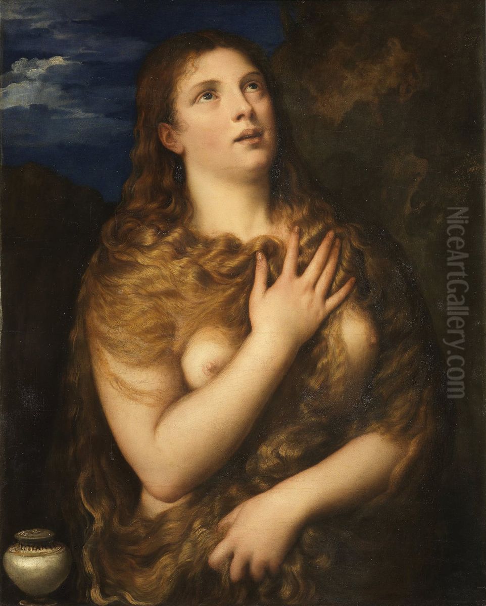 Penitent Magdalene Oil Painting by Titian