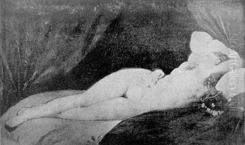 La Dormeuse de Naples Oil Painting by Jean Auguste Dominique Ingres
