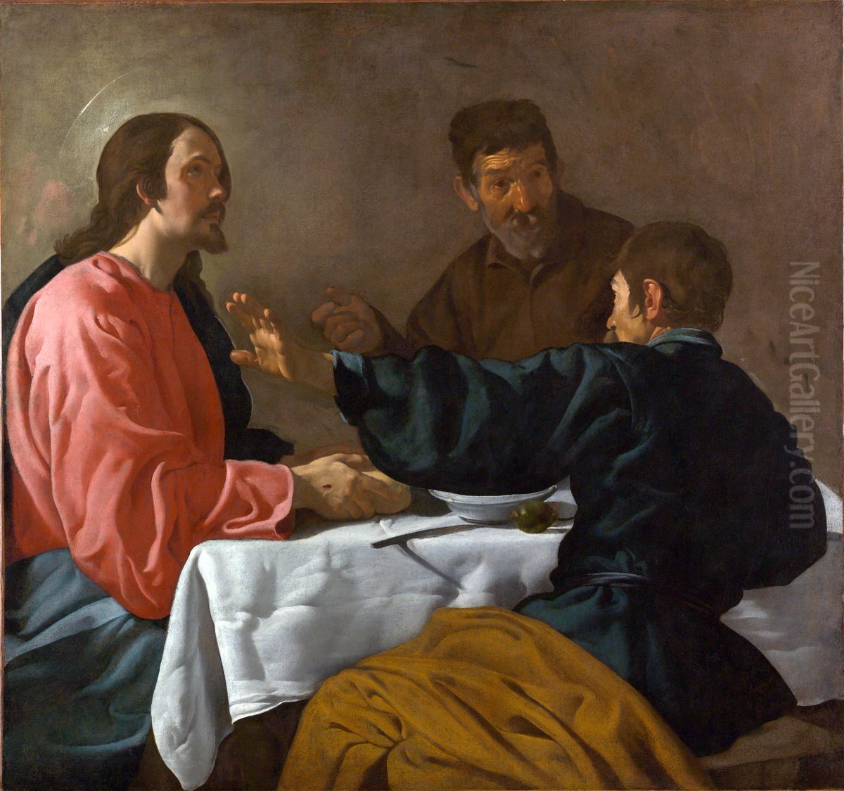 The Supper at Emmaus Oil Painting by Diego Rodriguez de Silva y Velazquez