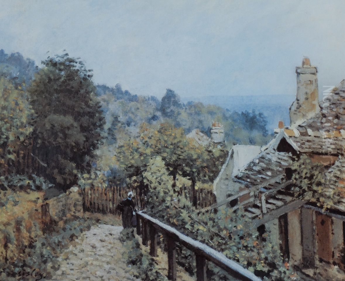 Louveciennes. Sentier de la Mi-cote Oil Painting by Alfred Sisley