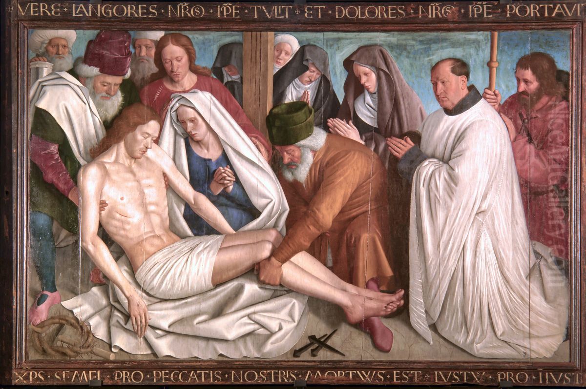 Pieta Oil Painting by Jean Fouquet