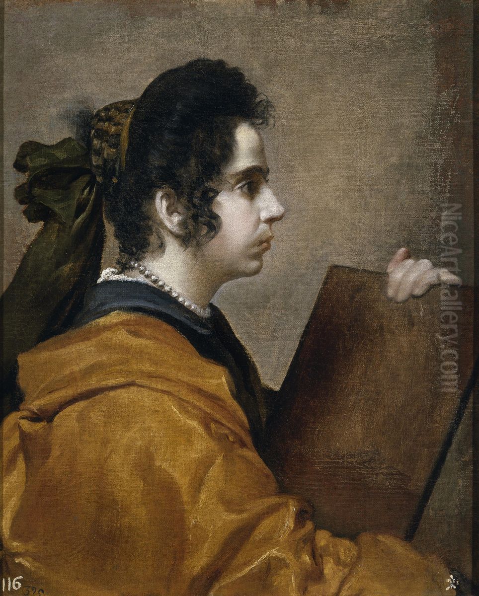 Sibyl by Velazquez Oil Painting by Diego Rodriguez de Silva y Velazquez