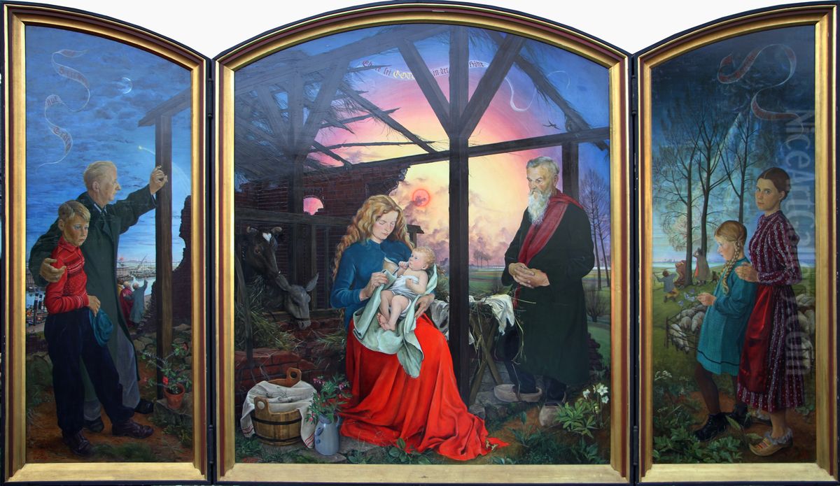 Altarbild Oil Painting by Liselotte Schramm-Heckmann