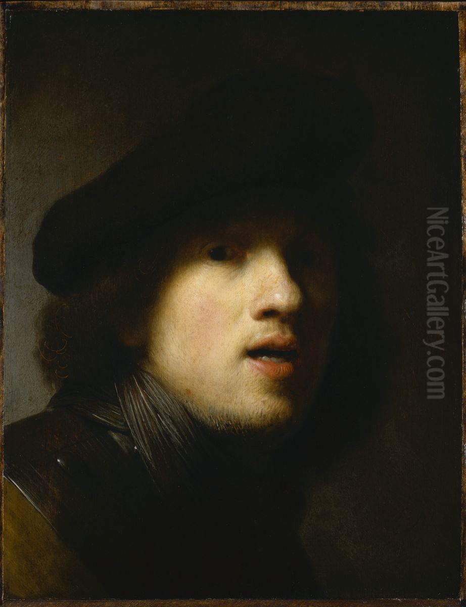 Self-portrait Oil Painting by Rembrandt