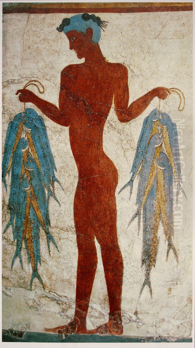 Coryphaena hippurus Oil Painting by unknown