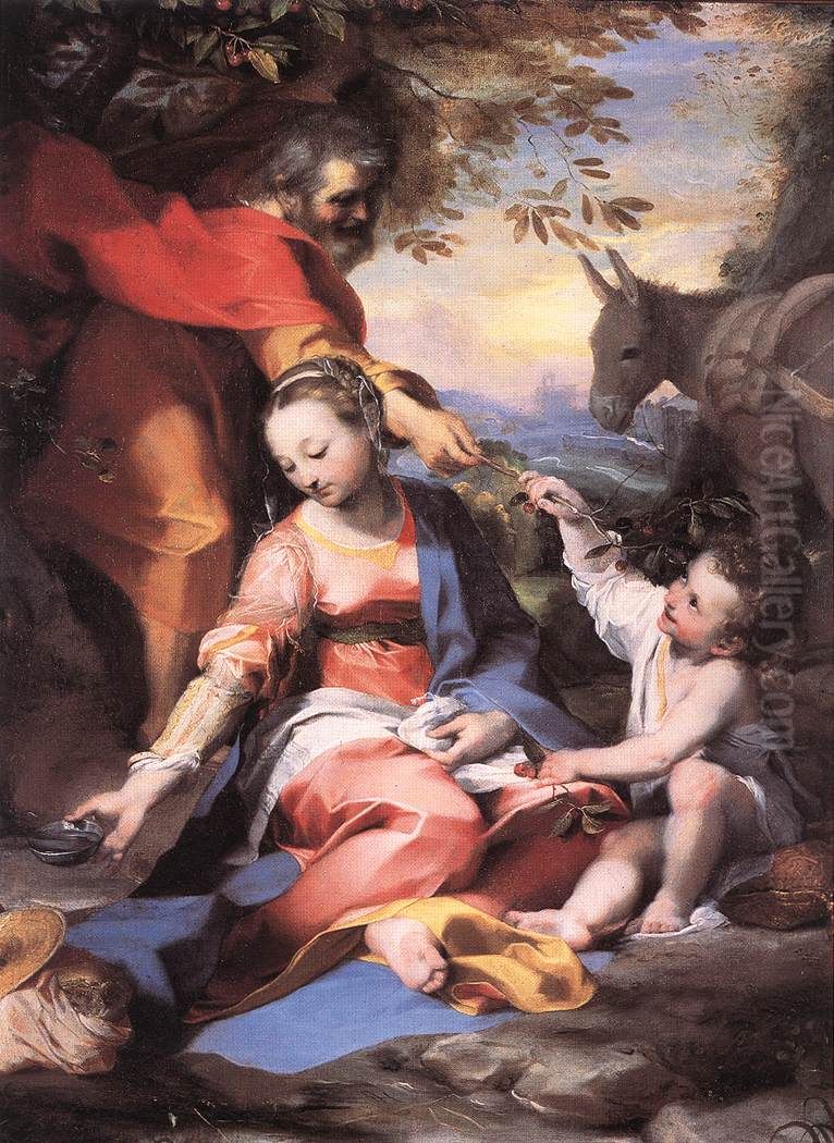 Rest on the Flight to Egypt Oil Painting by Federico Barocci
