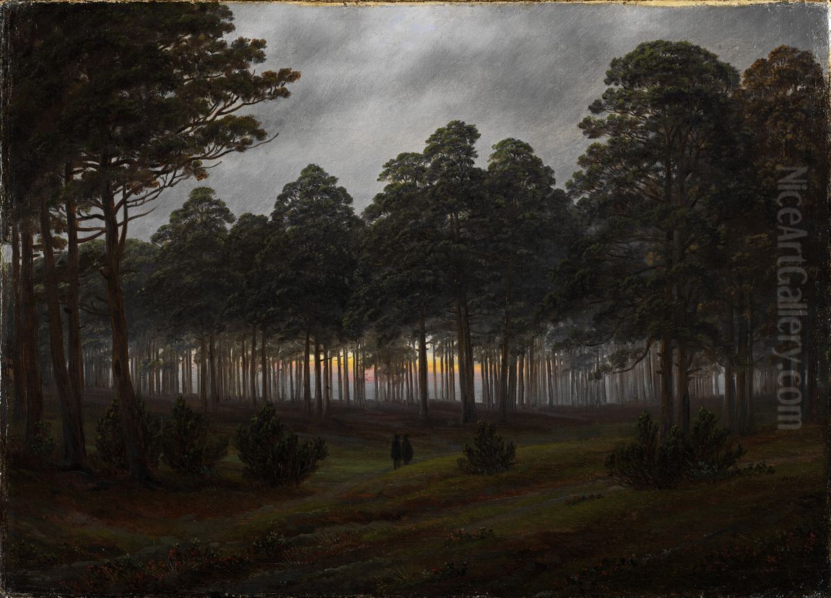 The times of day: The evening Oil Painting by Caspar David Friedrich