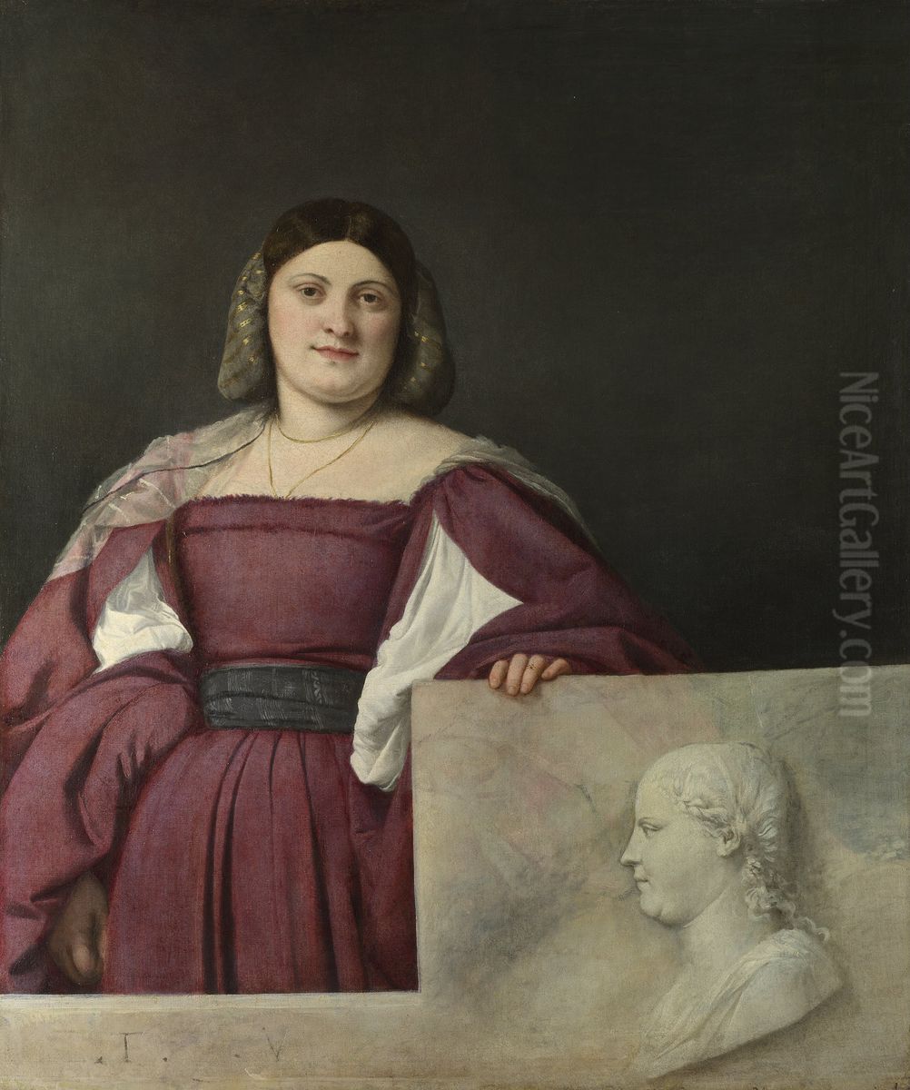 La Schiavona Oil Painting by Titian