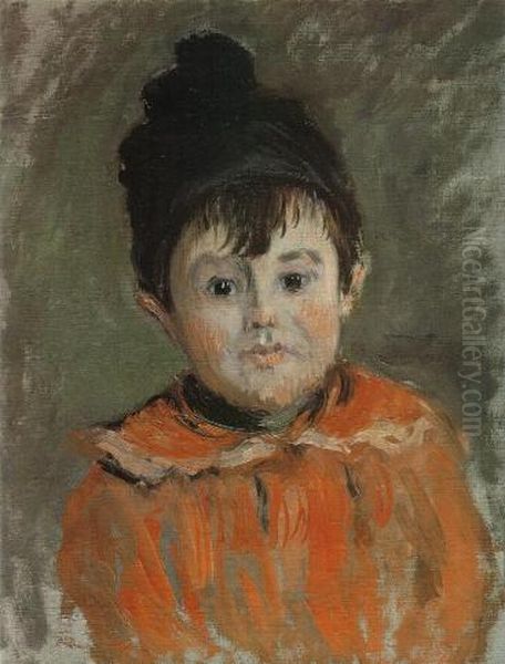 Michel Monet au bonnet a pompon Oil Painting by Claude Oscar Monet