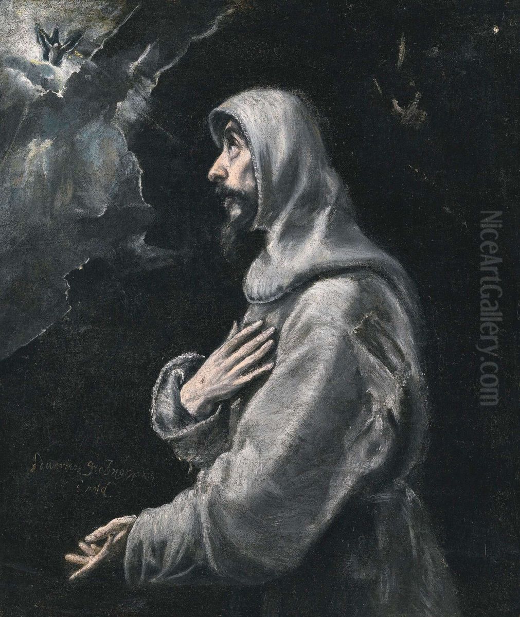St. Francis in Ecstasy Oil Painting by El Greco