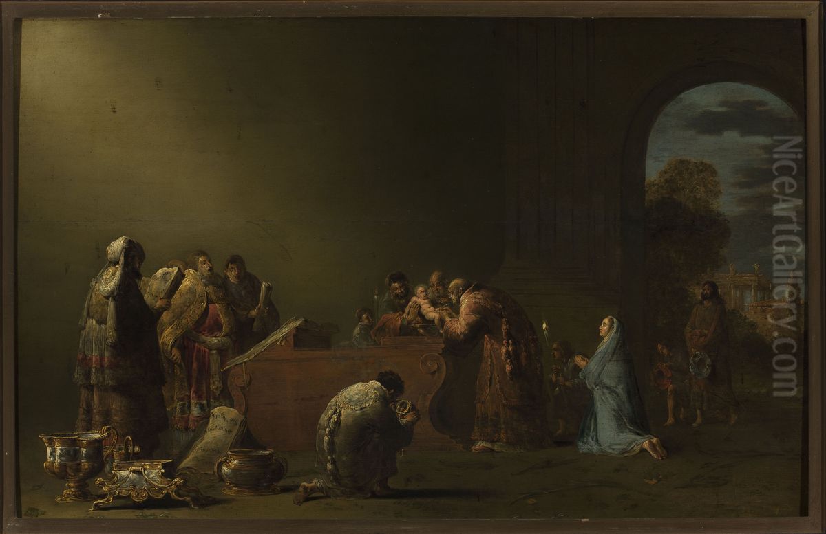 Circumcision of Christ Oil Painting by Leonaert Bramer