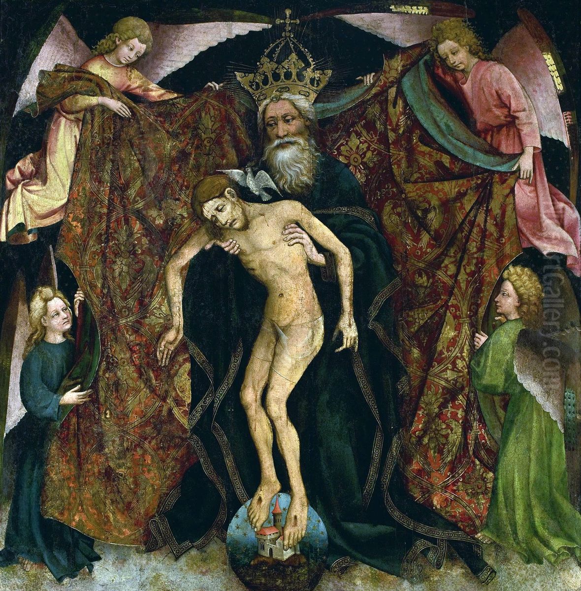 Holy trinity (Pieta Domini) Oil Painting by Master Francke