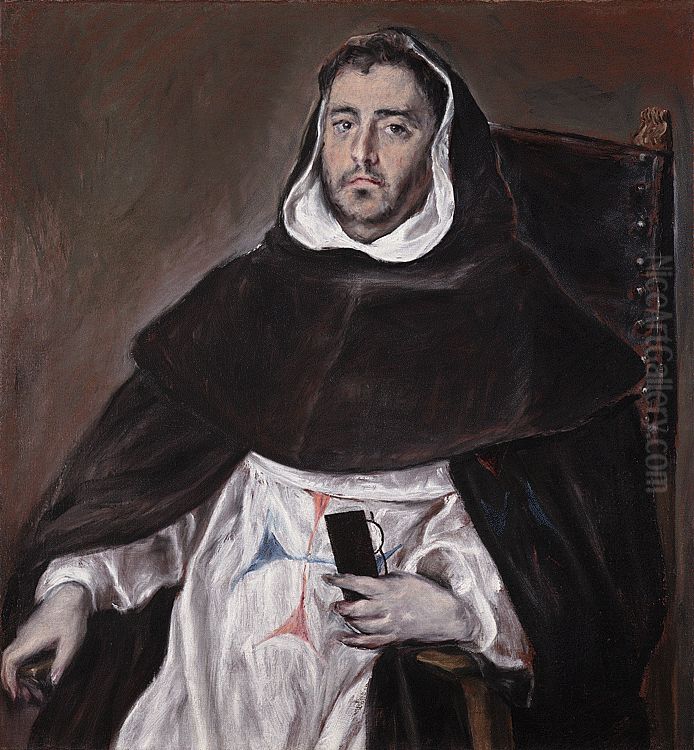 Portrait of a Trinitarian Friar Oil Painting by El Greco