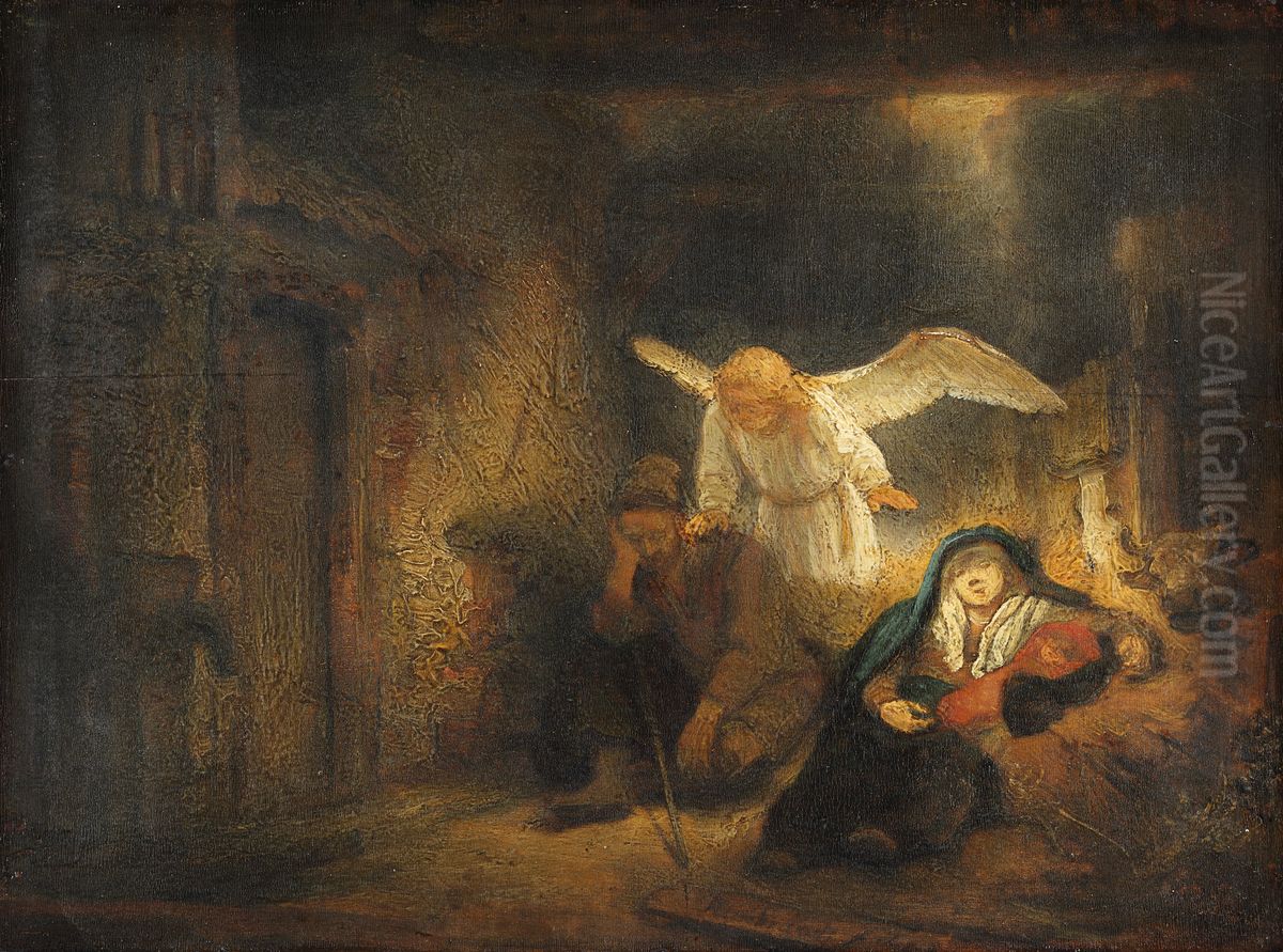 Joseph's Dream Oil Painting by Rembrandt