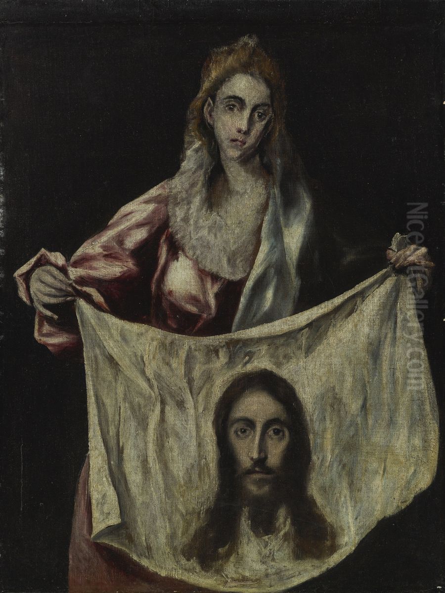 St Veronica Holding the Veil Oil Painting by El Greco