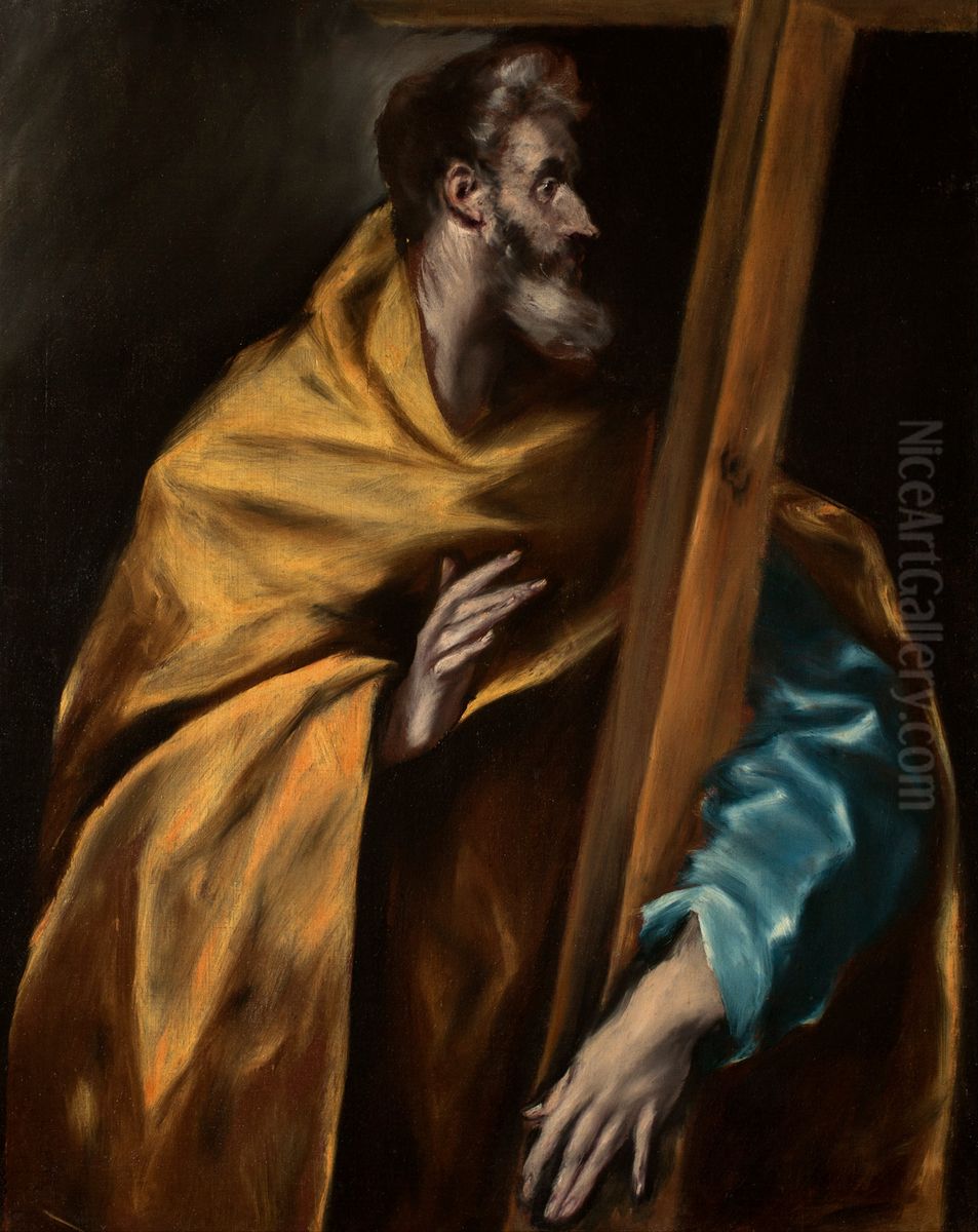 San Felipe Apostol Oil Painting by El Greco