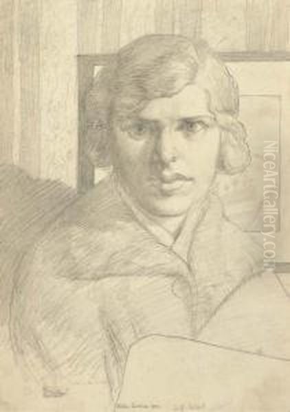 Self-portrait Oil Painting by Hilda Carline