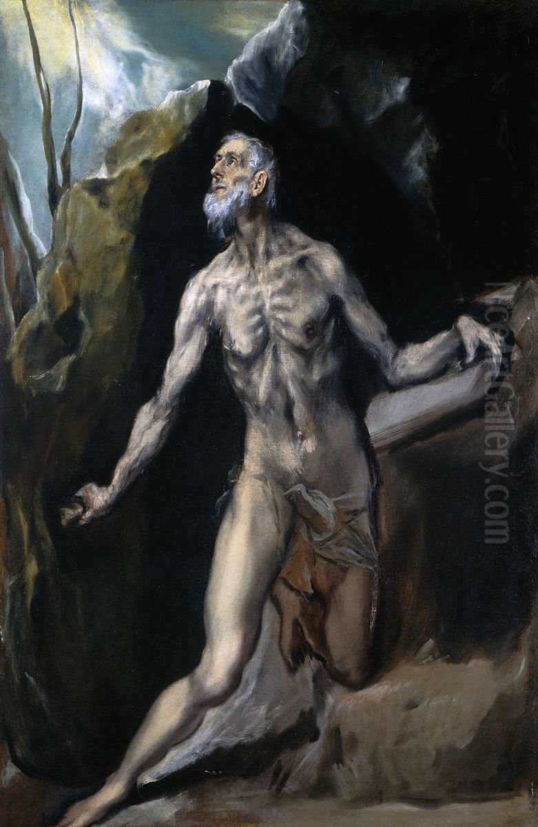 Saint Jerome Oil Painting by El Greco