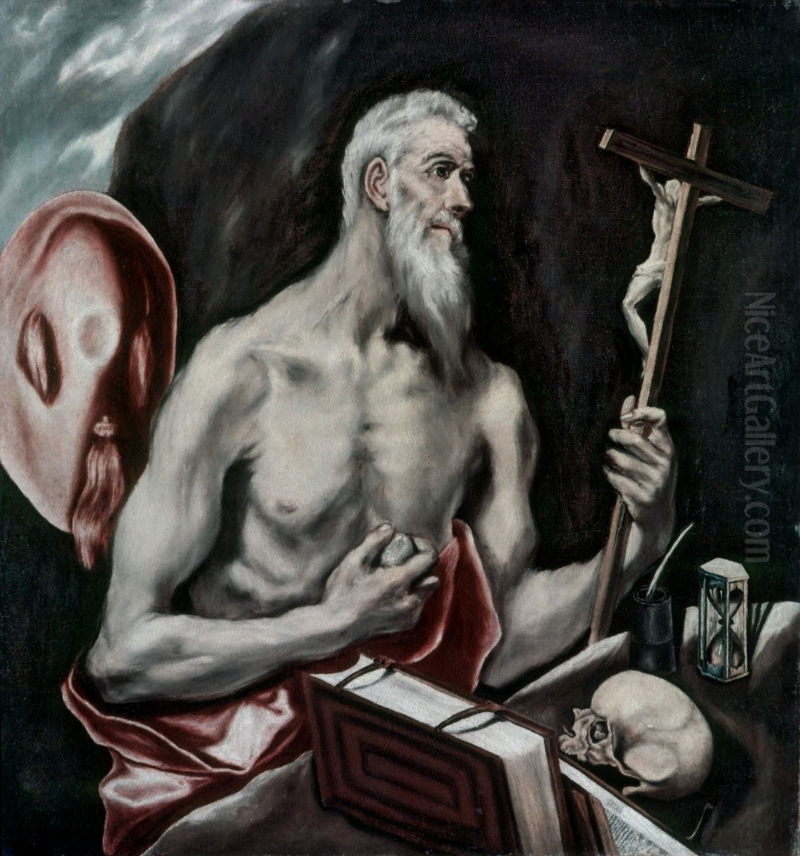 Saint Jerome in Penitence Oil Painting by El Greco