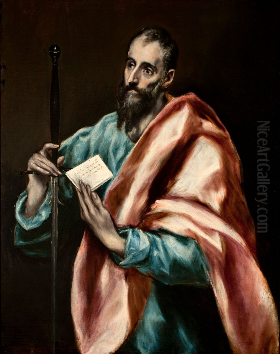 Apostle Saint Paul Oil Painting by El Greco