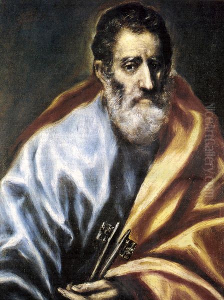 Saint Peter Oil Painting by El Greco