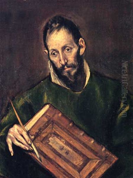 Saint Luke the Evangelist Oil Painting by El Greco