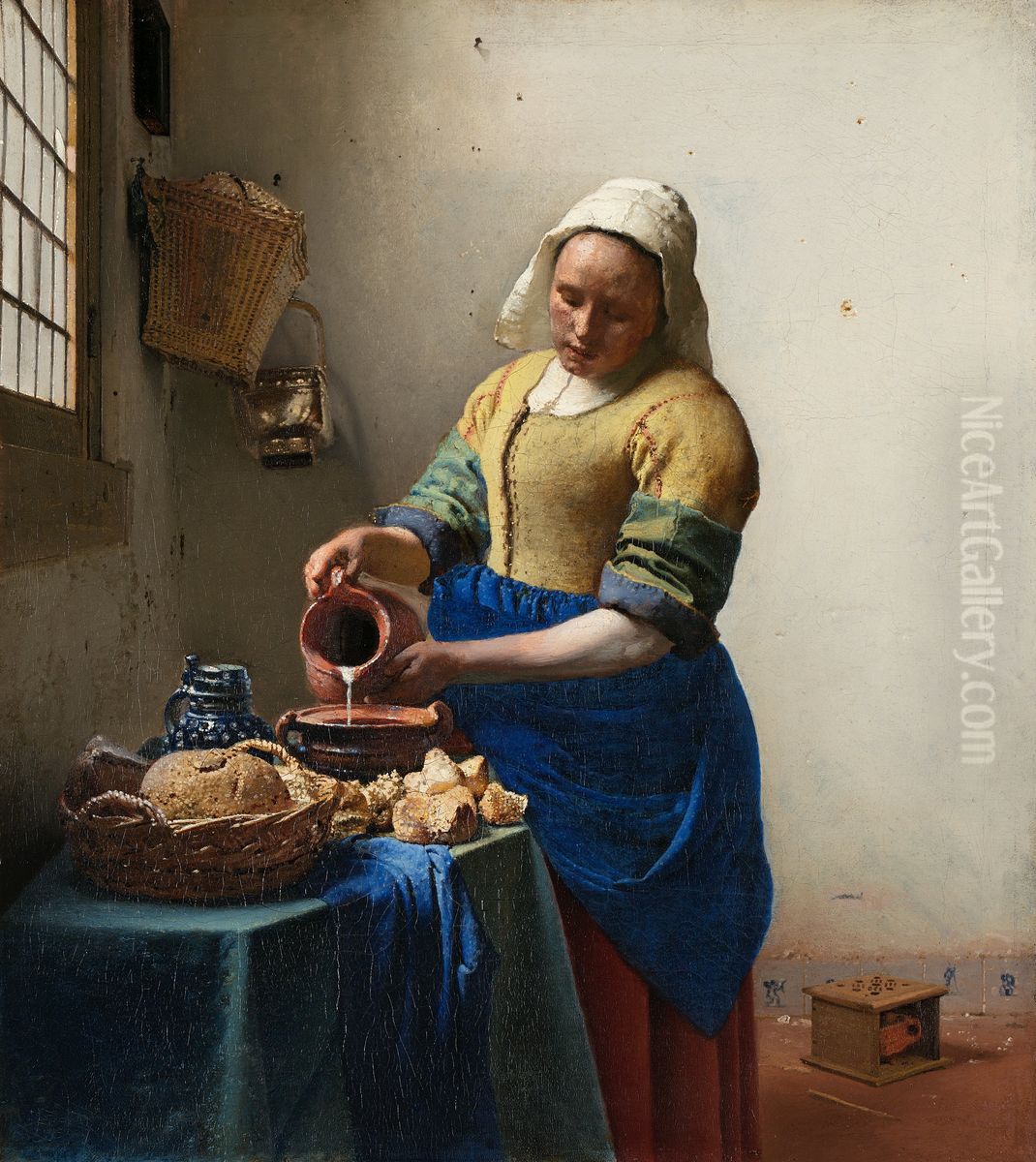 saqyt alhlyb Oil Painting by Jan Vermeer Van Delft