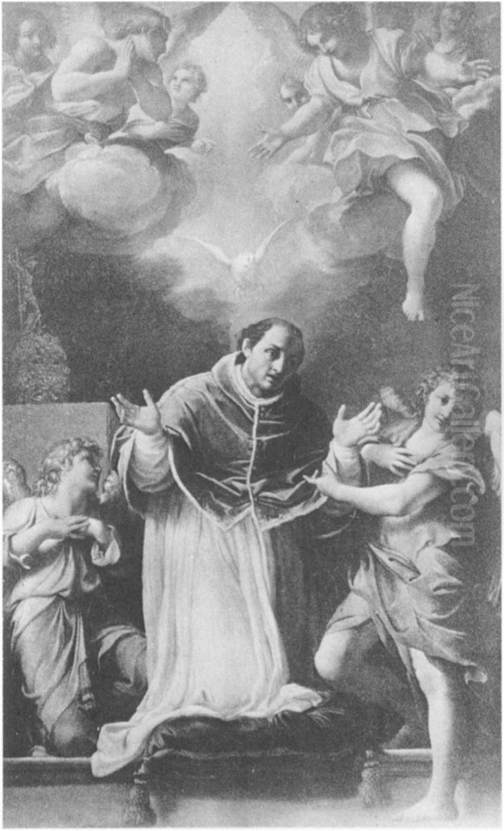 Saint Gregory the Great at Prayer Oil Painting by Annibale Carracci
