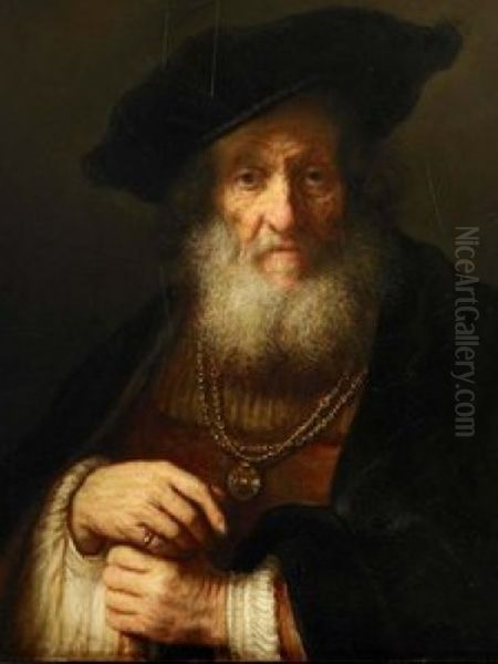 Portrait of an Old Man Oil Painting by Rembrandt