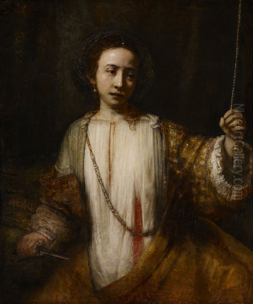 Lucretia Oil Painting by Rembrandt