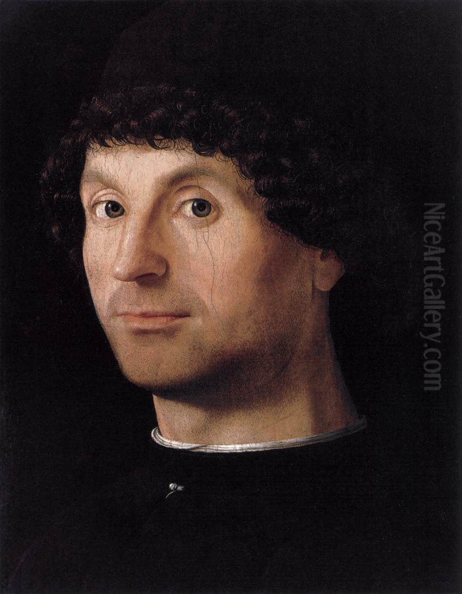 Portrait of a Man Oil Painting by Antonello da Messina
