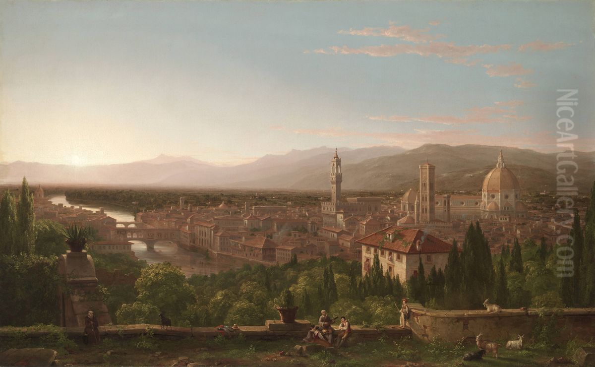 View of Florence Oil Painting by Thomas Cole