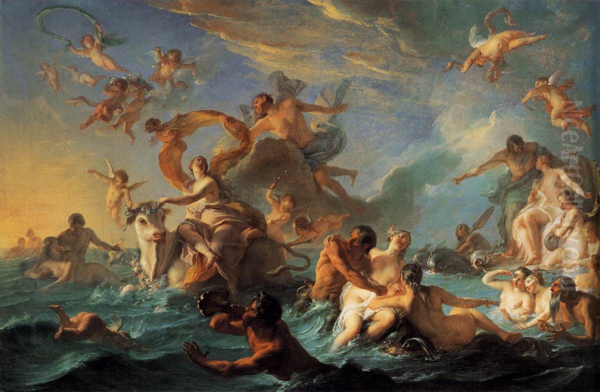The Abduction of Europa Oil Painting by Noel-Nicolas Coypel