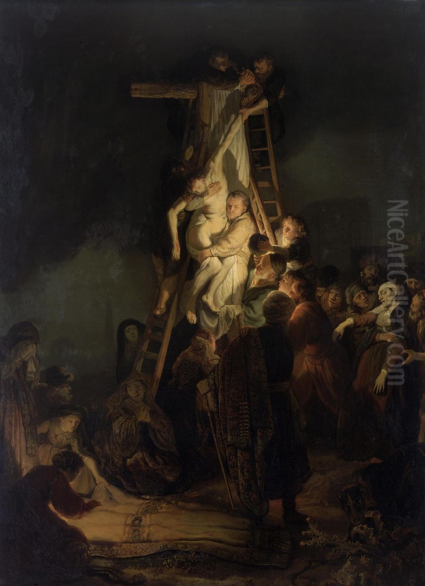 Descent from the Cross Oil Painting by Rembrandt