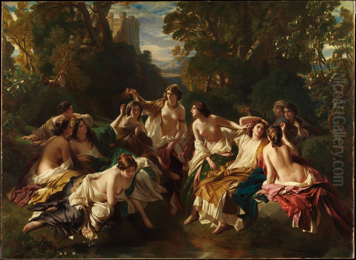 Florinda Oil Painting by Franz Xavier Winterhalter