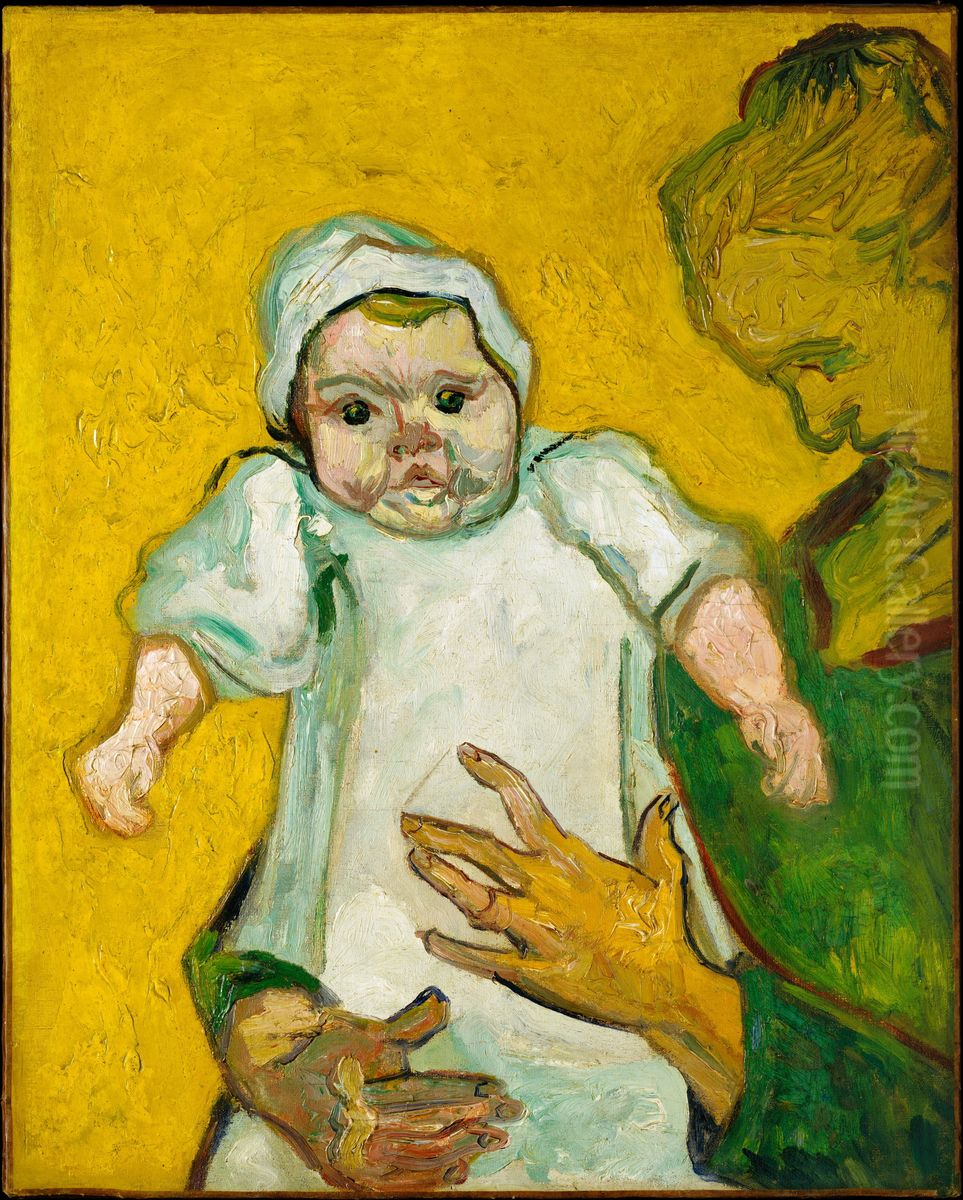 Madame Roulin and Her Baby Oil Painting by Vincent Van Gogh