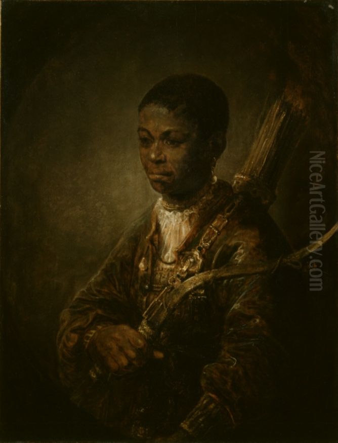 A Young Archer Oil Painting by Govert Flinck