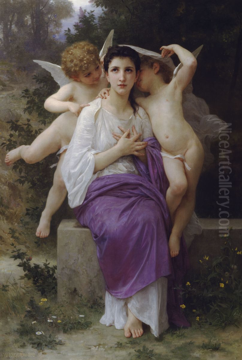 The Heart's Awakening Oil Painting by William-Adolphe Bouguereau
