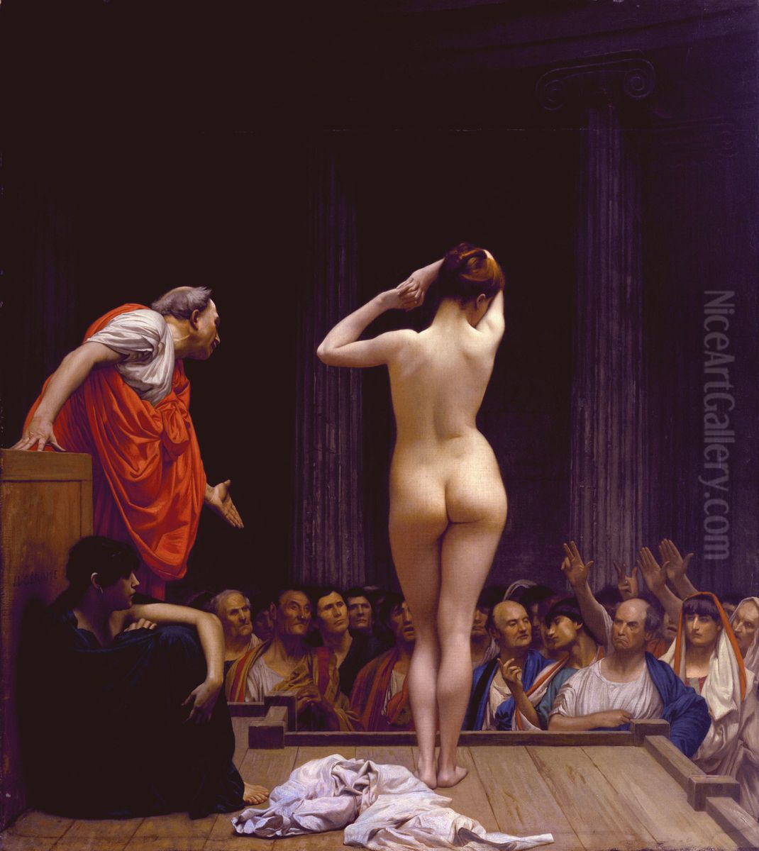 Marche romain aux esclaves Oil Painting by Jean-Leon Gerome