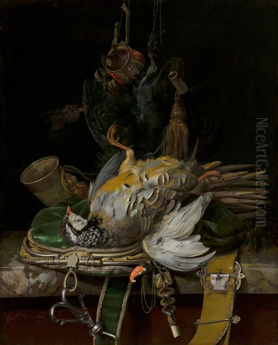 Still Life with Partridges Oil Painting by Willem Van Aelst