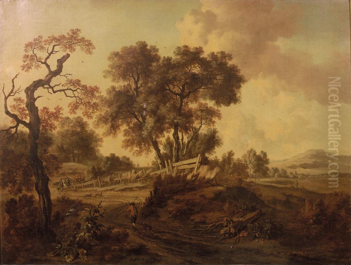 Duinweg Oil Painting by Jan Wijnants