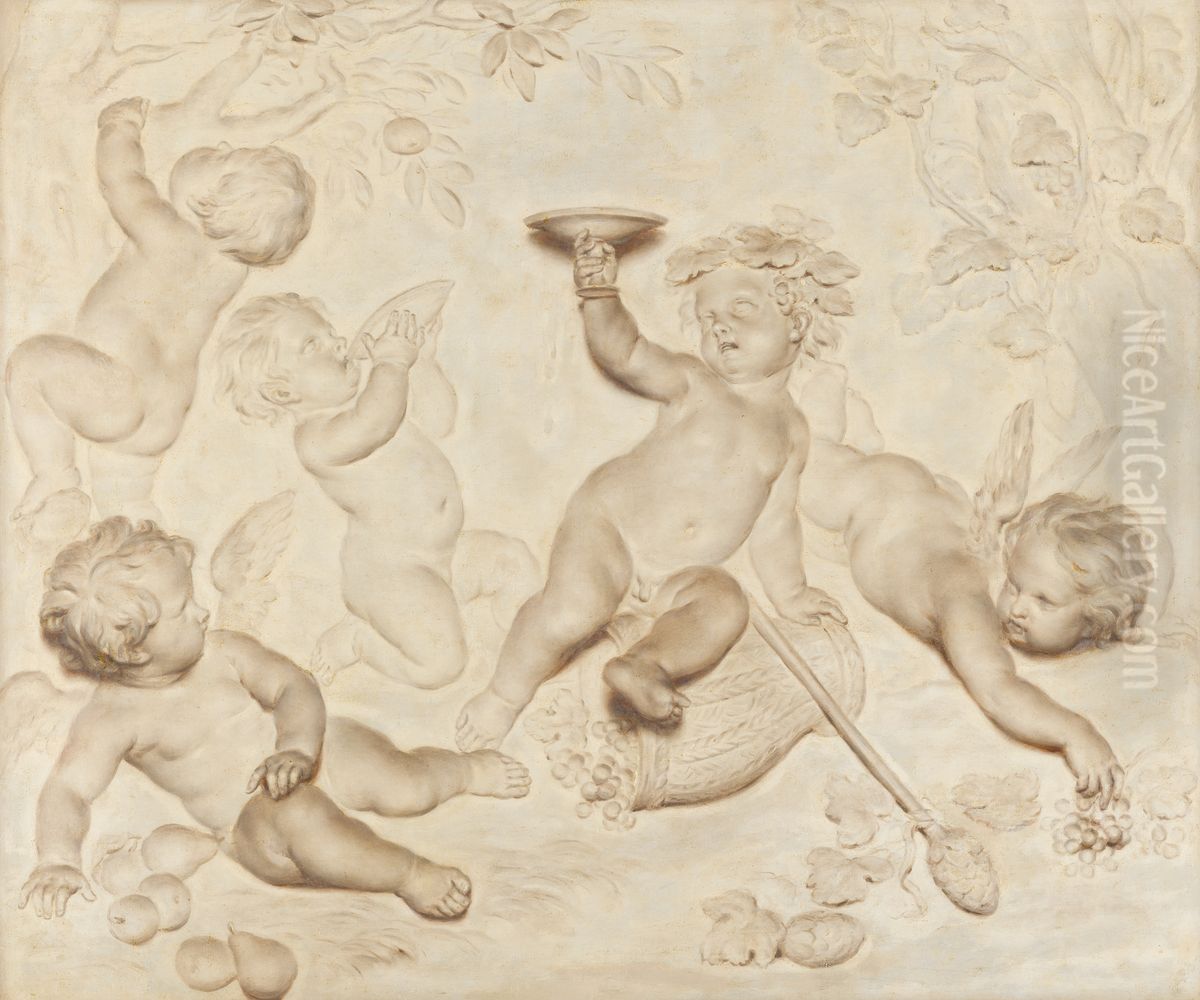 Allegory of Autumn Oil Painting by Marten Jozef Geeraerts