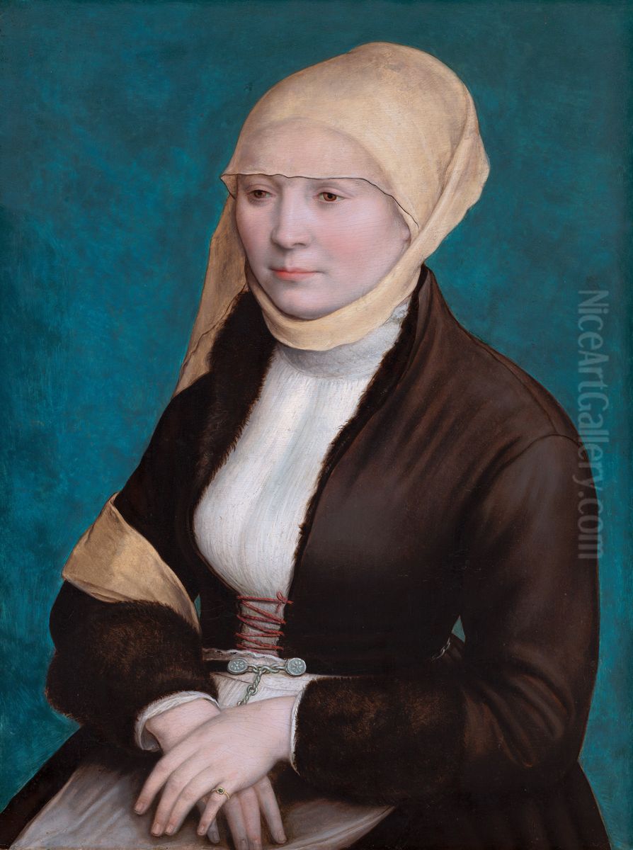 Portret van een jonge vrouw Oil Painting by Hans Holbein the Younger