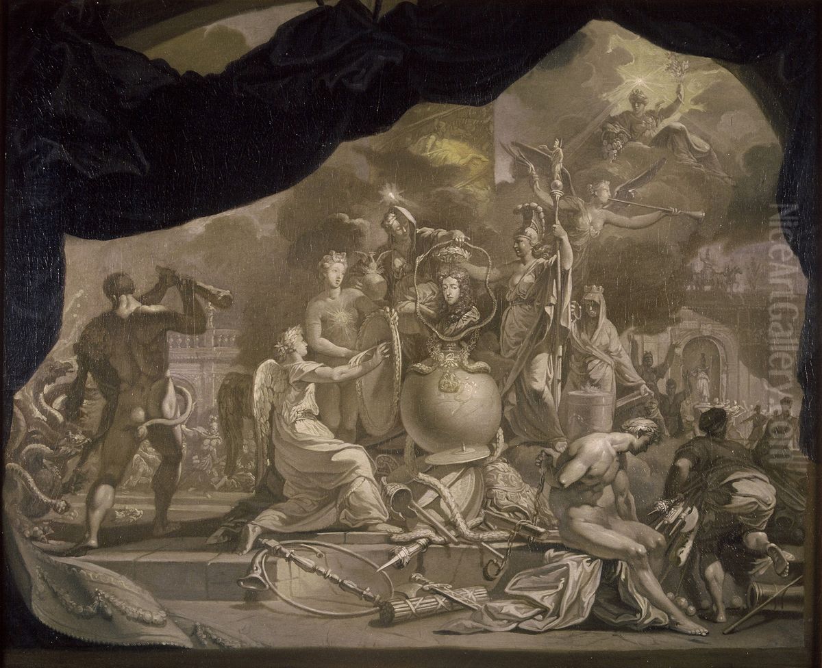 The Glorification of Stadholder-King William III (1650-1702) Oil Painting by Gerard de Lairesse