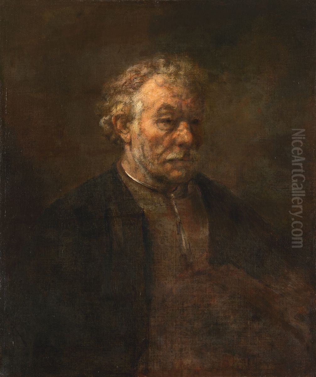 Study of an Old Man Oil Painting by Rembrandt