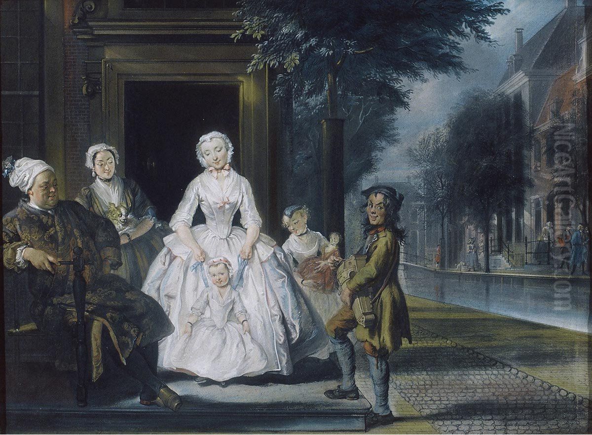 De liereman Oil Painting by Cornelis Troost