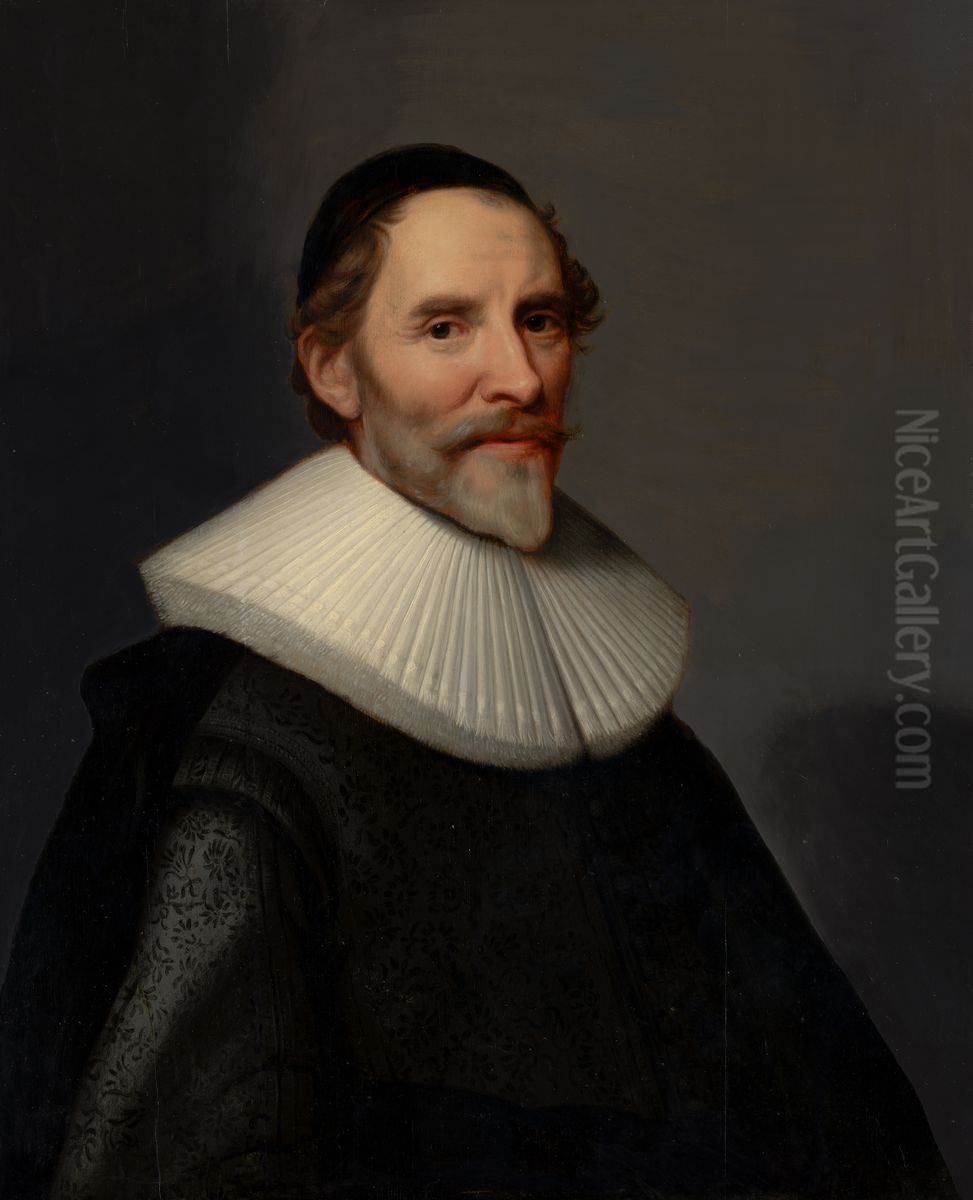 Portrait of Francois van Aerssen (1572-1641) Oil Painting by Michiel Jansz. van Mierevelt